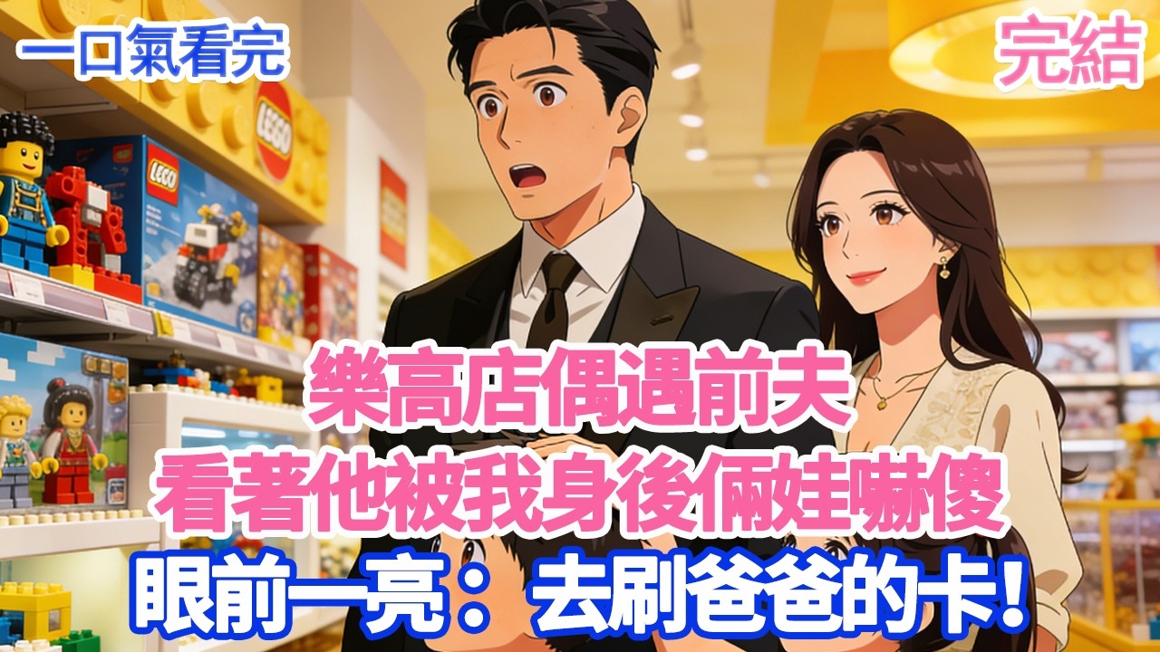 樂高店偶遇前夫看著他被我身後倆娃嚇傻眼前一亮 ：去刷爸爸的卡！#愛情#爽文#故事分享#小說