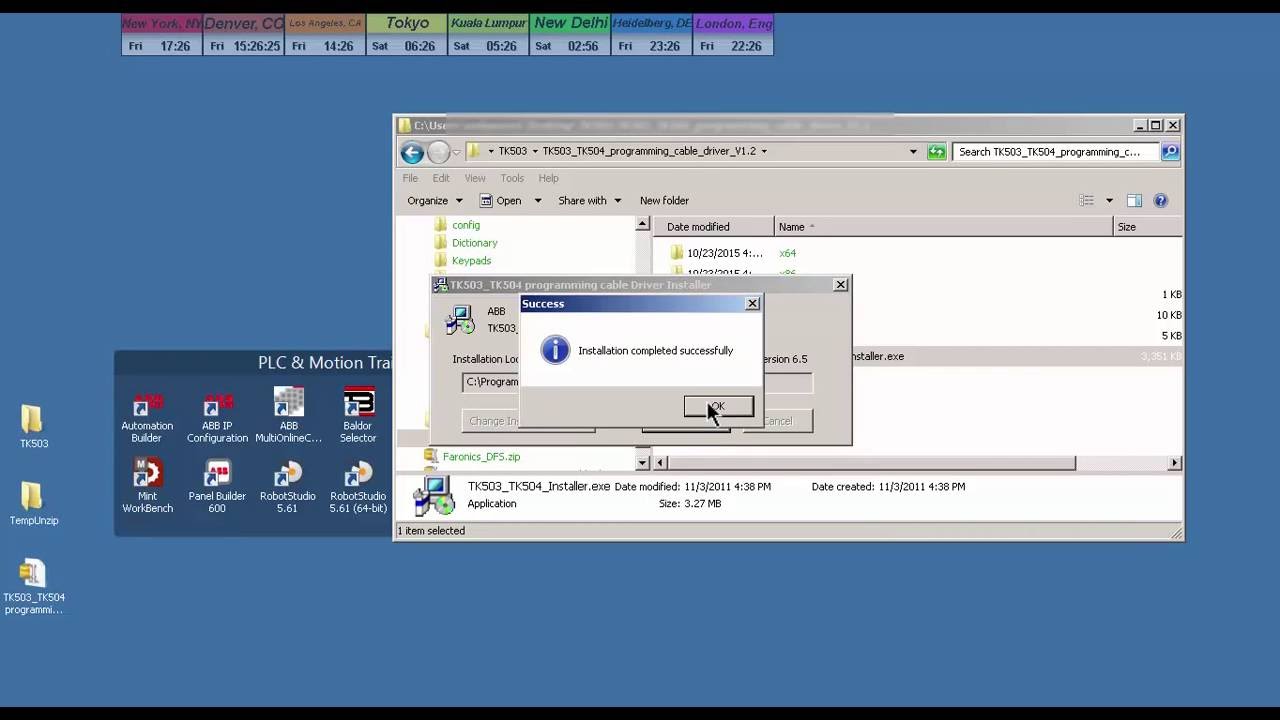 Installing TK503 Programming Cable Drivers | Drive Automation Builder