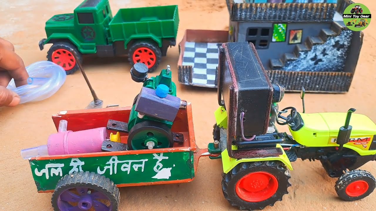 How To Make Mini Water Pump 🔥 | Mini Tractor Farming Setup Step By Step | DIY Irrigation