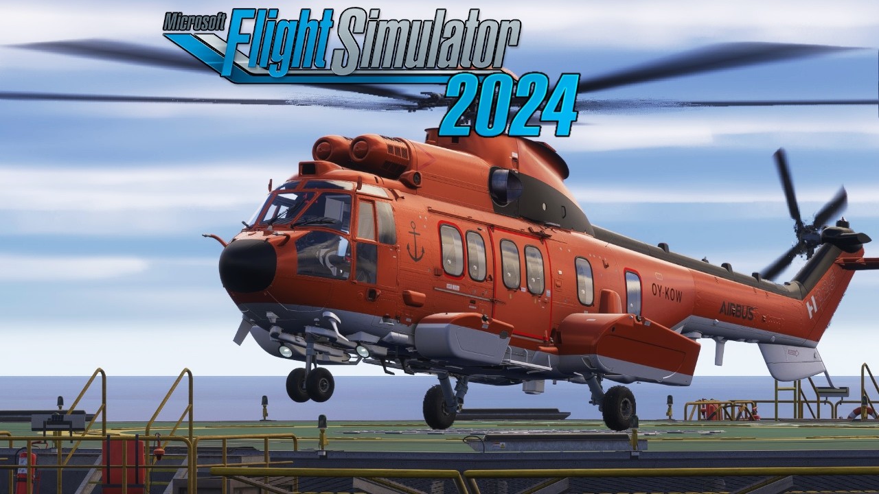 Полёт на нефтяную вышку | AIRBUS H225 | Microsoft Flight Simulator 2024
