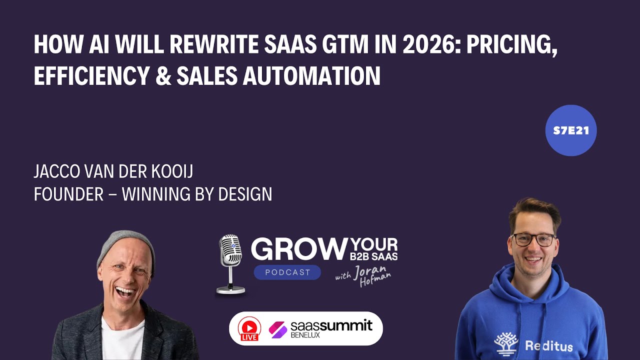 How AI Will Rewrite SaaS GTM in 2026 with Jacco van der Kooij