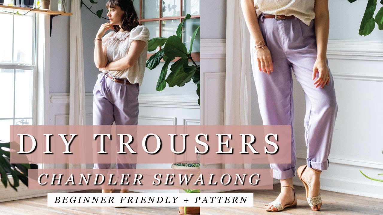 How to Sew Elastic Back Pants + Pattern | Chandler Sewalong