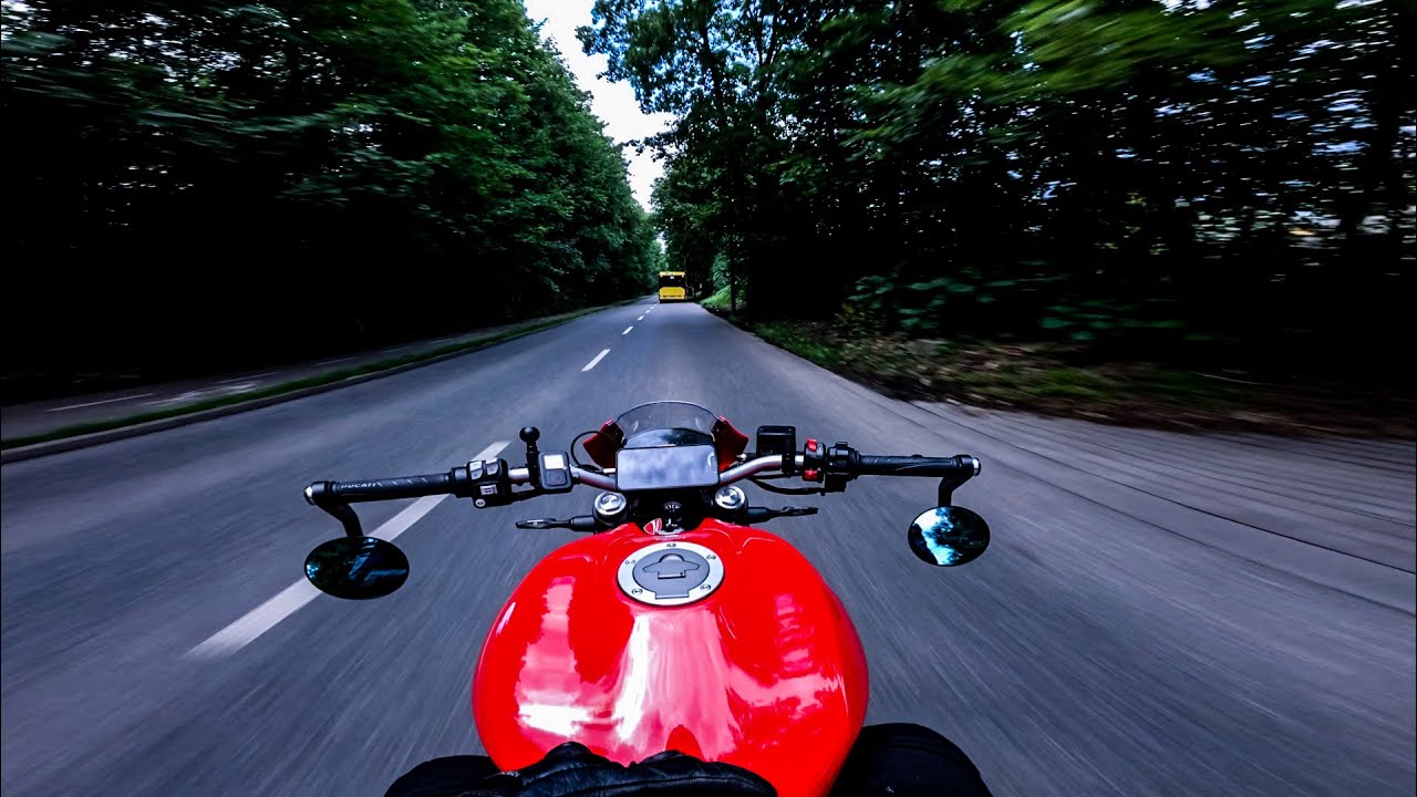 POV 4K Ride Ducati Monster with Termignoni | Chill in City | Gopro 12 | RAW Boya Microphone 🔥