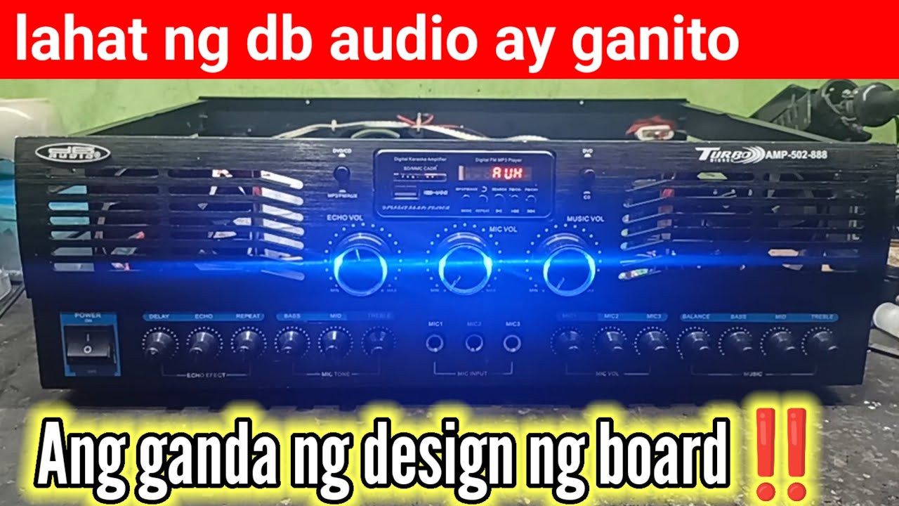 Db audio amp502-888 || stereo integrated amplifier , full repair and restoration