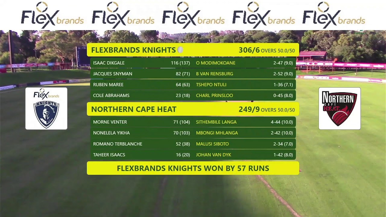 Flexbrands Knights vs Northern Cape Heat - CSA 1Day Cup Division 2 2025/26