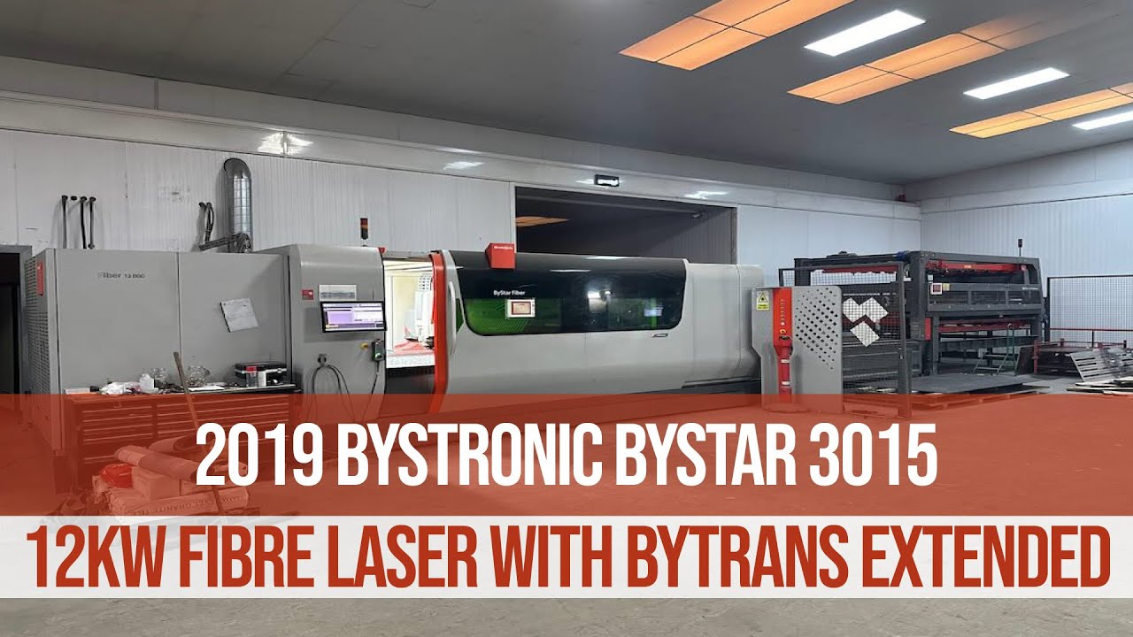 2019 Bystronic ByStar 3015 12kW Fibre Laser with ByTrans 3015 Extended