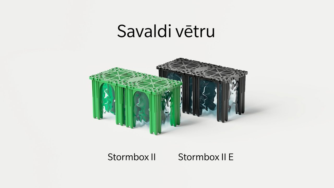 Pipelife Stormbox II: efektīva lietusūdens apsaimniekošana (infiltrācija un uzkrāšana)