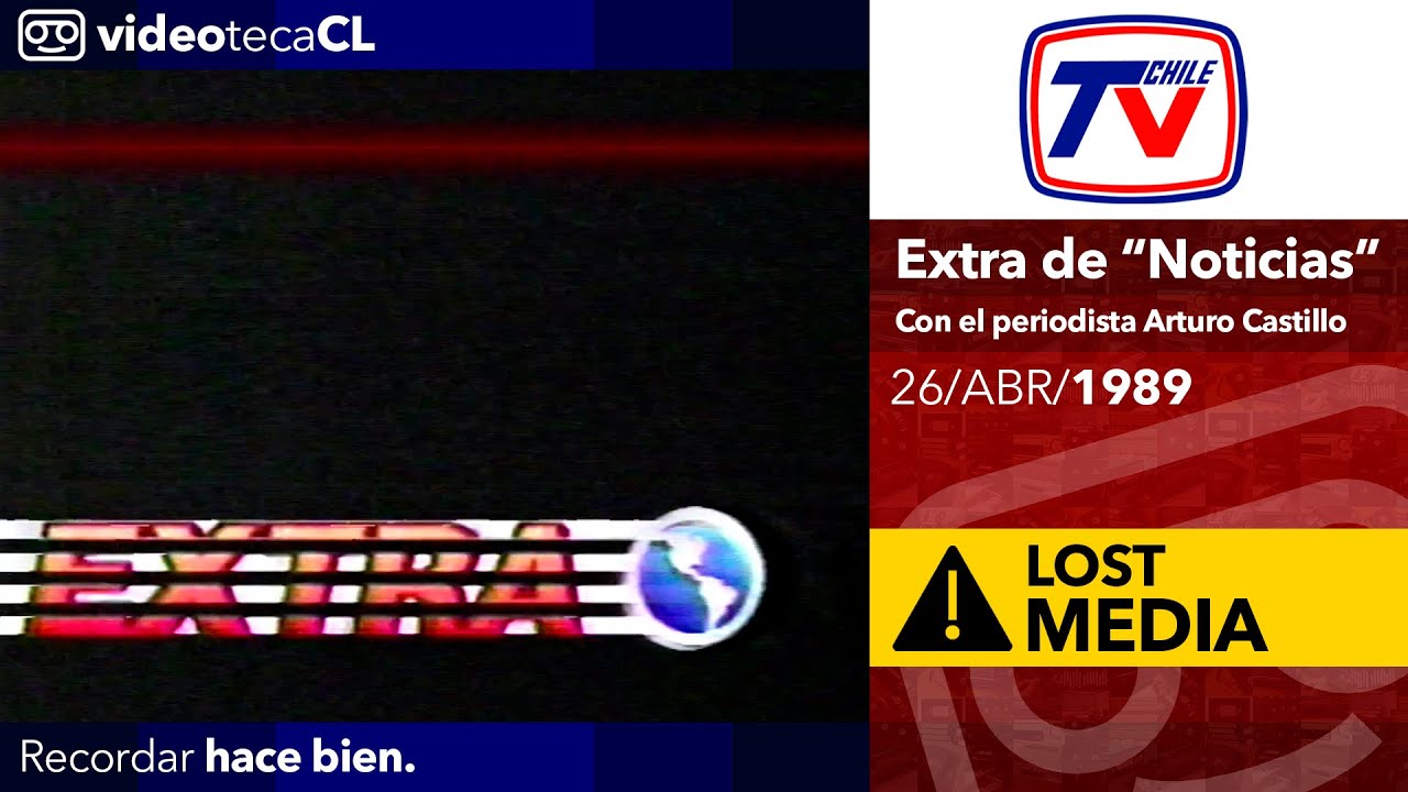 Extra de "Noticias" - TVN (26 de Abril de 1989)