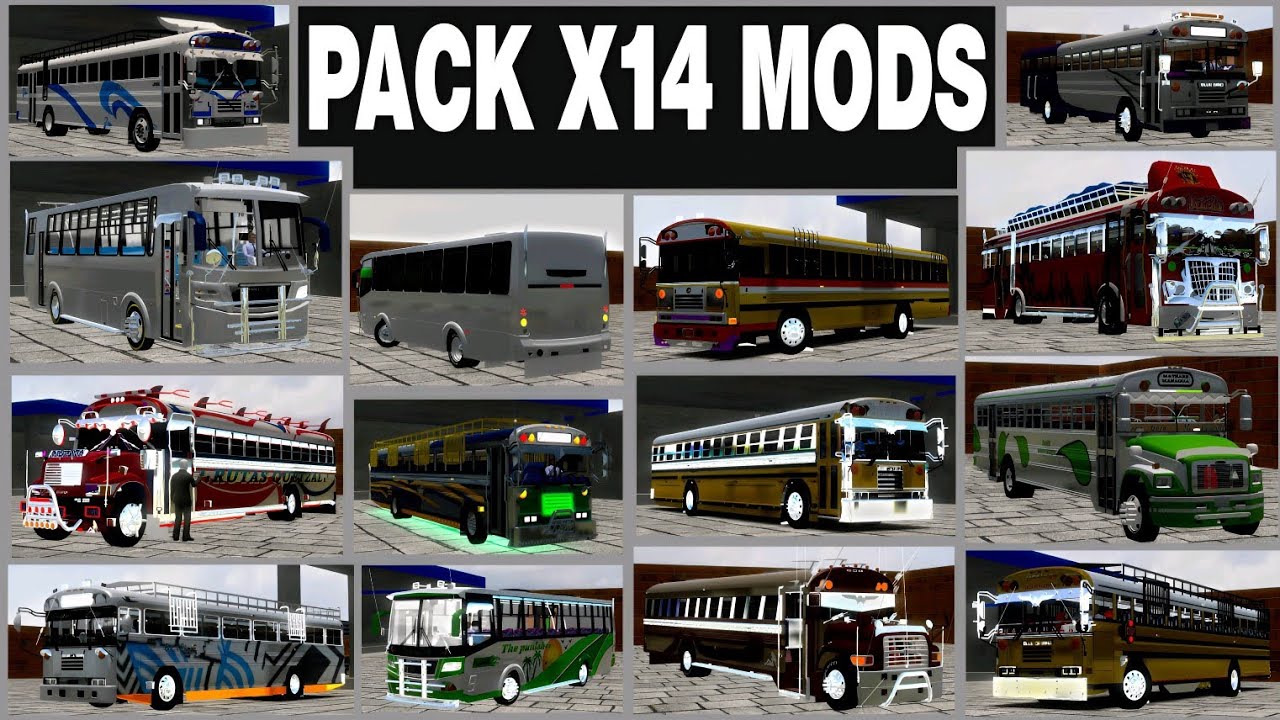 😱💯SUPER PACK X14 MODS (Faltaban X Subirse)🌎 ESTILO CENTROAMÉRICA😎👍 Mods Para Proton Bus Simulator‼️