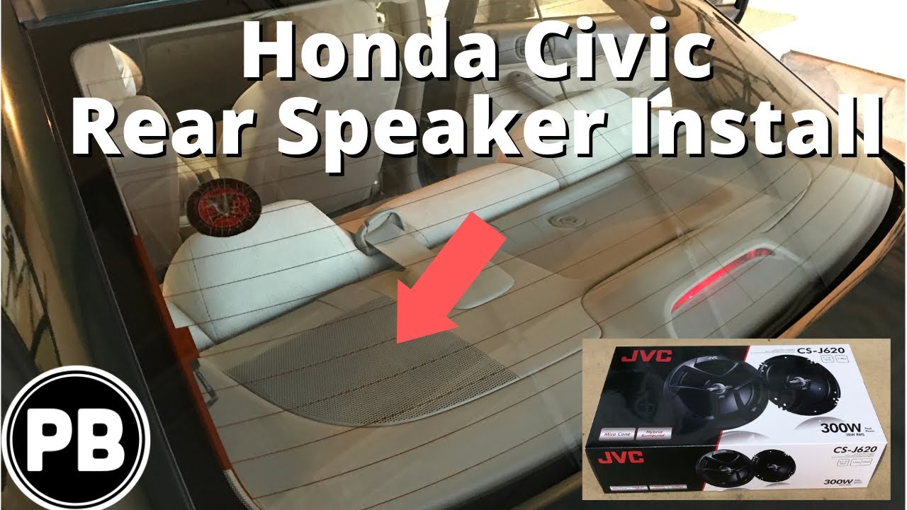 2001 - 2005 Honda Civic Rear Speaker Install JVC 6.5