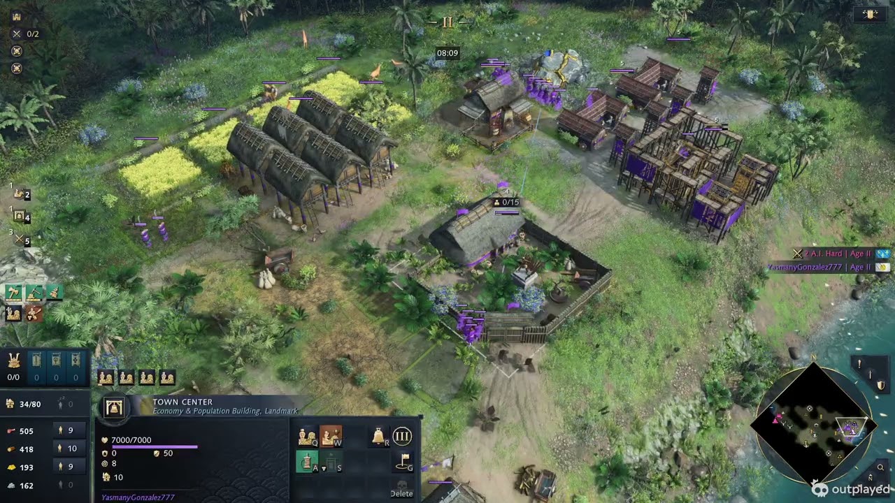 Japanese - Black forest map is crazy --- Age of empires 4