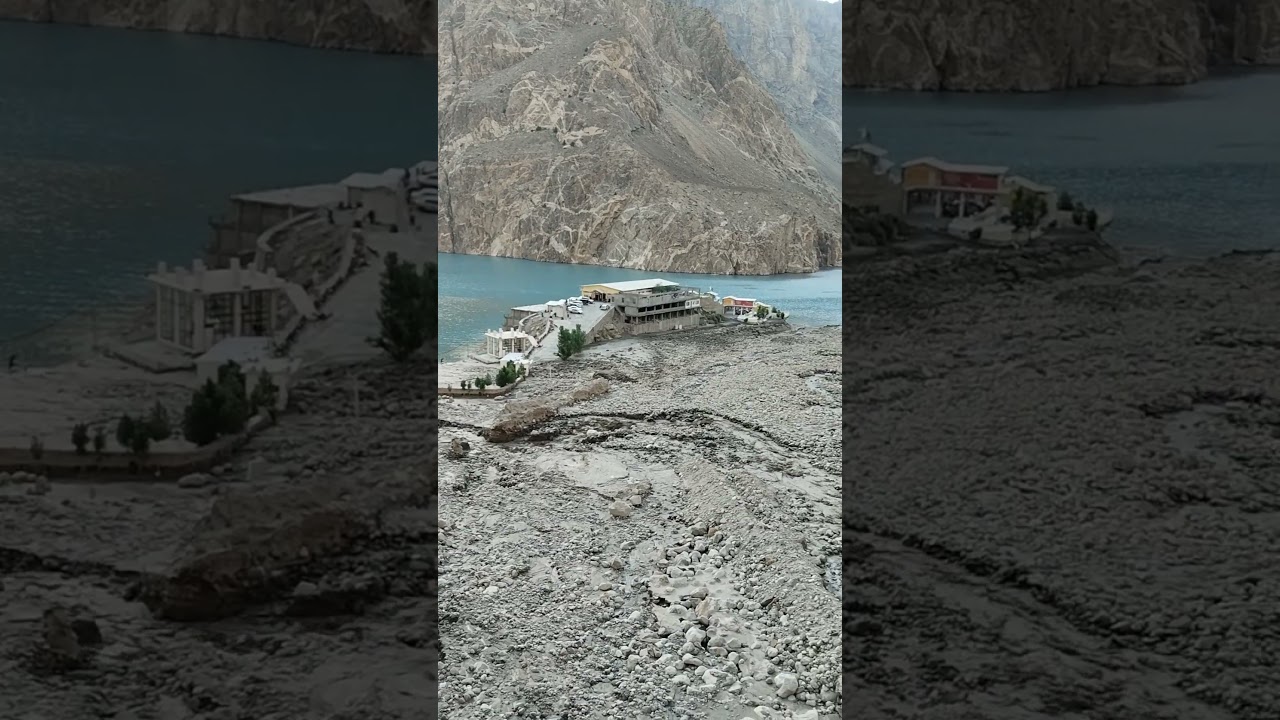 Flood Blocked Access to Luxus Hunza ! 🚨 Tourists Evacuated by Boat #luxushotel #attabad #landslide