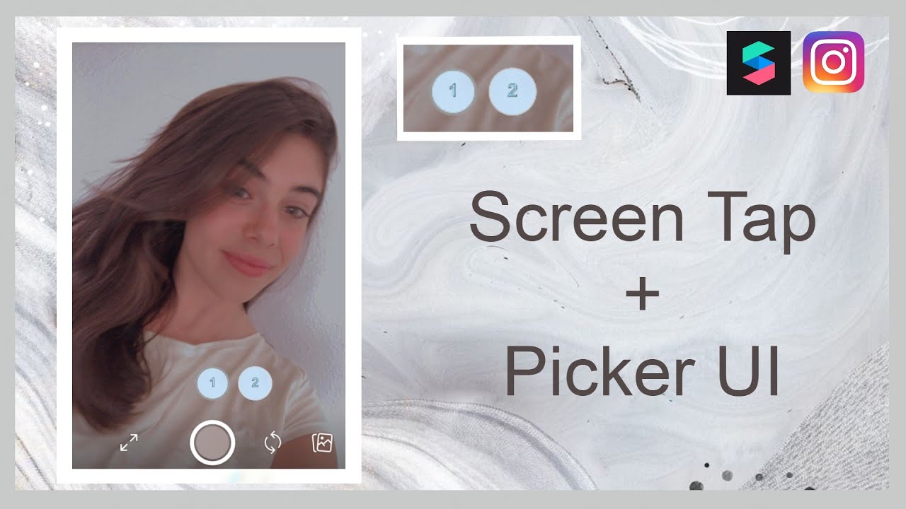 PICKER UI & SCREEN TAP con texturas │ Spark Ar tutorial