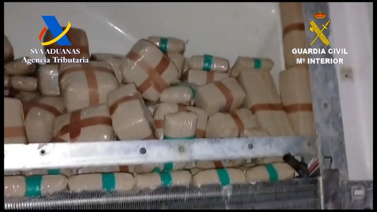 Operación de la Guardia Civil contra el tráfico de hachís en camiones