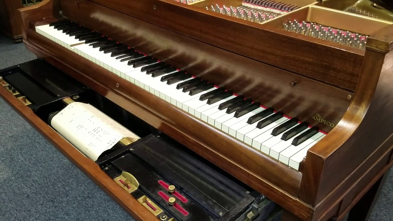 The Chickering AMPICO Parlor Grand Piano plays 