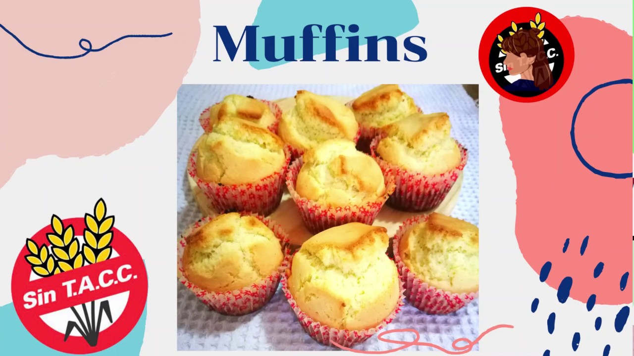 Muffins de vainilla libres de gluten - COMO hacer mufffins de vainilla SIN TACC para celiacos