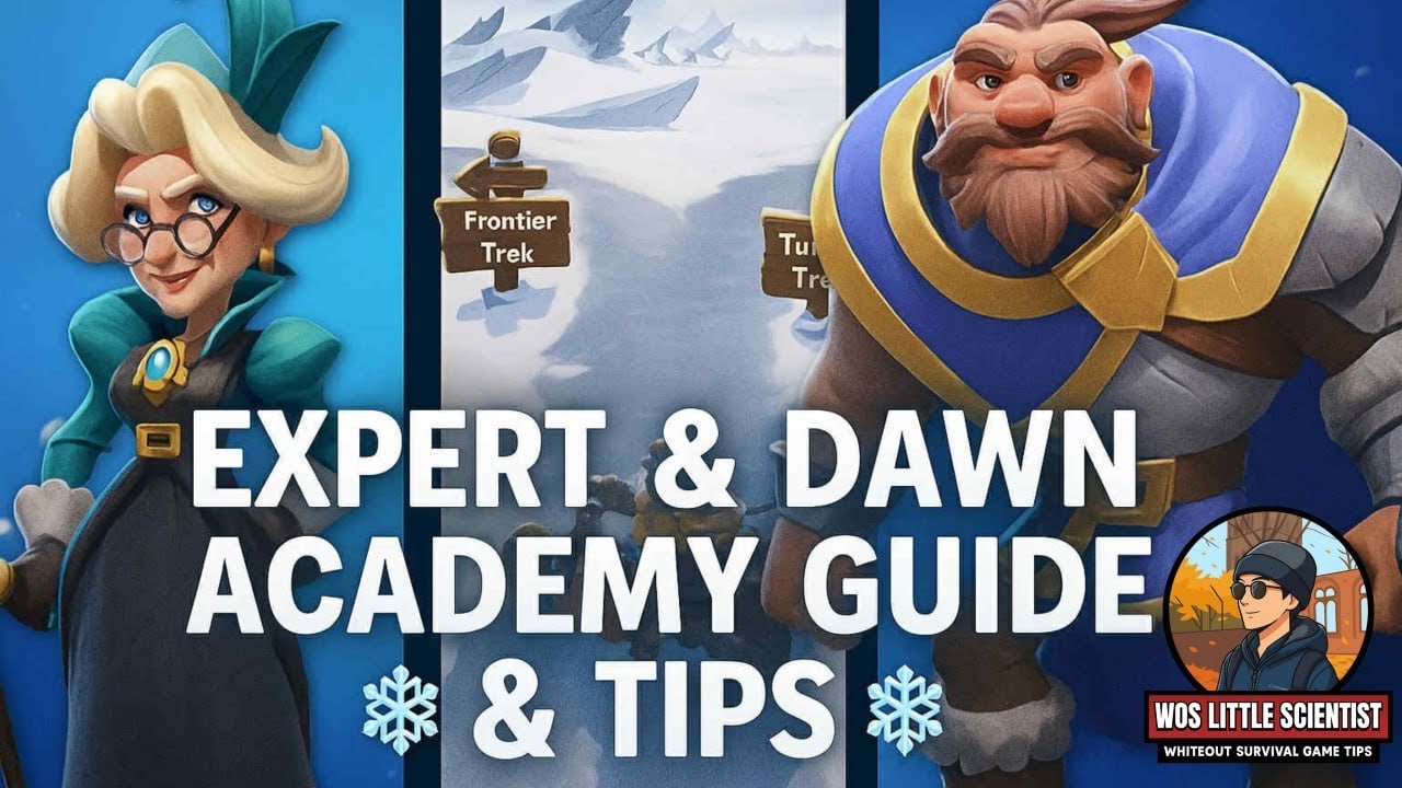 Experts and Dawn Academy Guide and tips in whiteout survival ☺️💙
