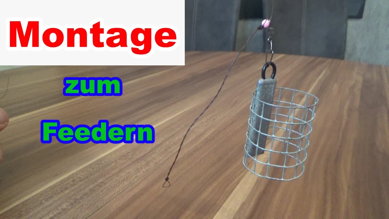 Anti- Tangle Feedermontage zum angeln auf Friedfisch. Brassen , Rotfeder , Karpfen fangen.