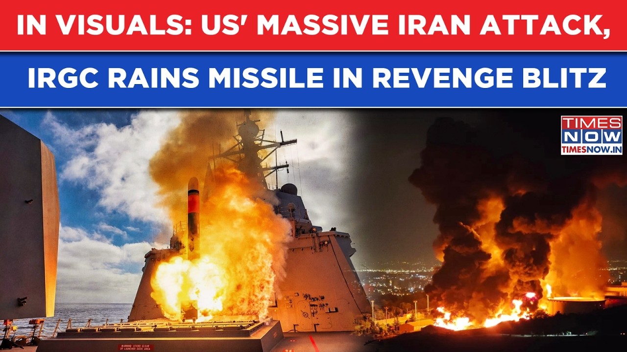Iran US War: In Visuals- IRGC Attacks US' Gulf Bases As Trump's Tomahawks Fly Into Khamenei Bastions
