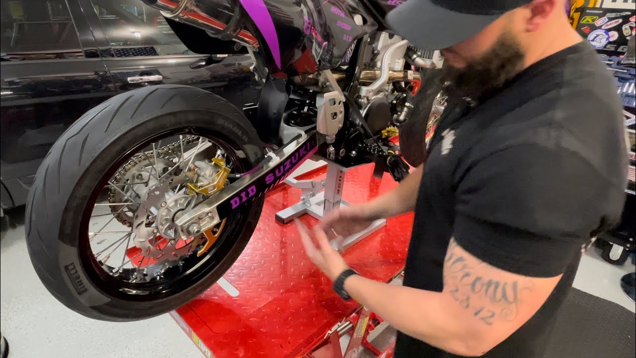 DRZ400SM Wave Rotor And EBC Brake Pad Install!