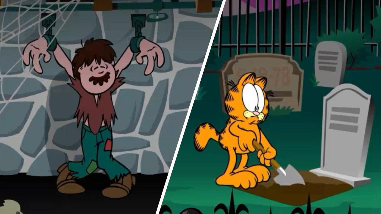 Me pase TODOS los Garfield Scary Scavenger Hunt
