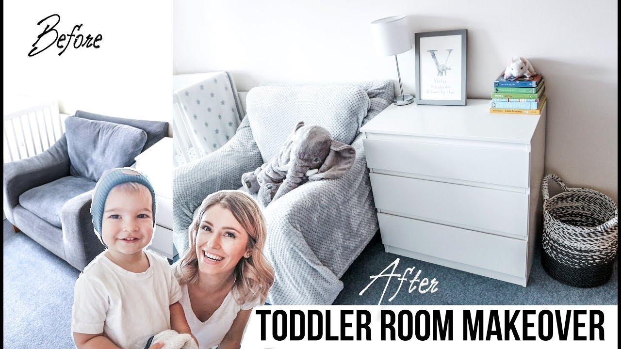 TODDLER ROOM MAKEOVER ON A BUDGET | Minimalist IKEA Kids Tiny Room Decor, Storage & Organisation