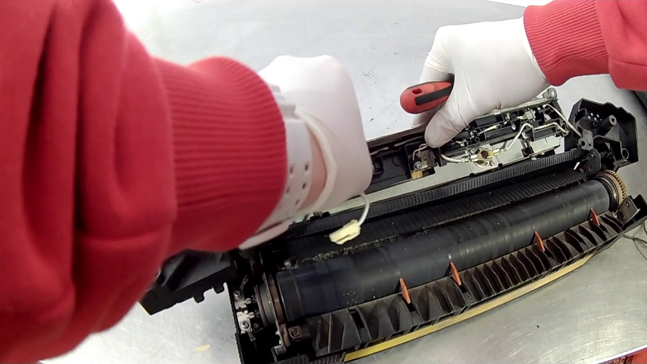 How to clean & replace printer copier fuser roller