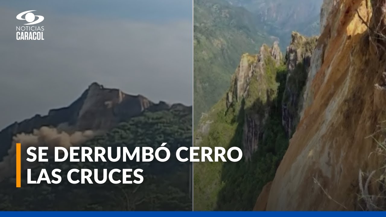 Cerro de las Cruces, en Santander, se desplom&oacute; por lluvias: era destino tur&iacute;stico y religioso