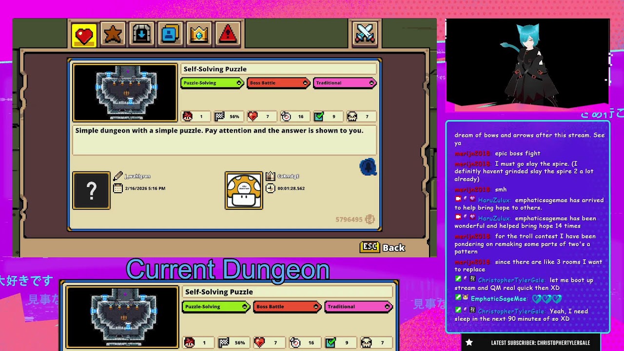 Quest Master Monday (2d Zelda maker): Playing viewer requested levels and open to backseat help.