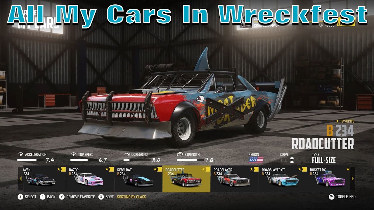 All My Cars In Wreckfest