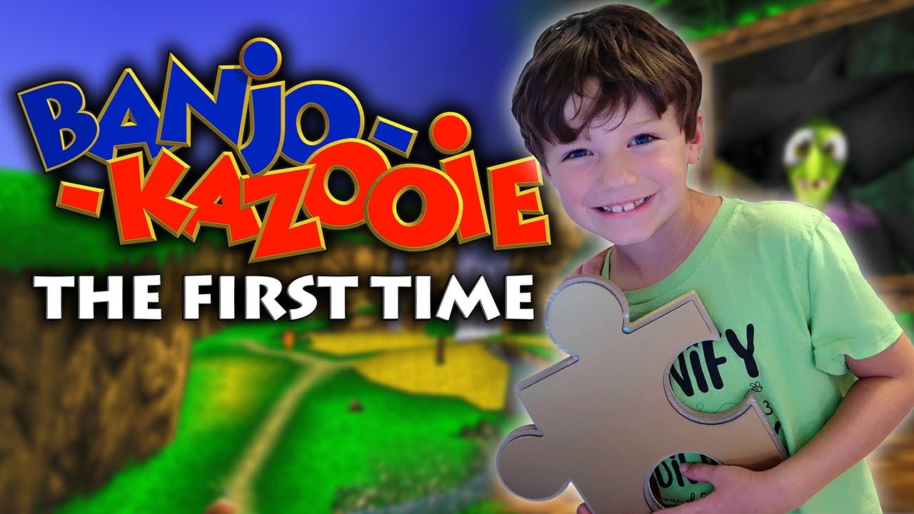 6 Year Old Reacts to Banjo Kazooie