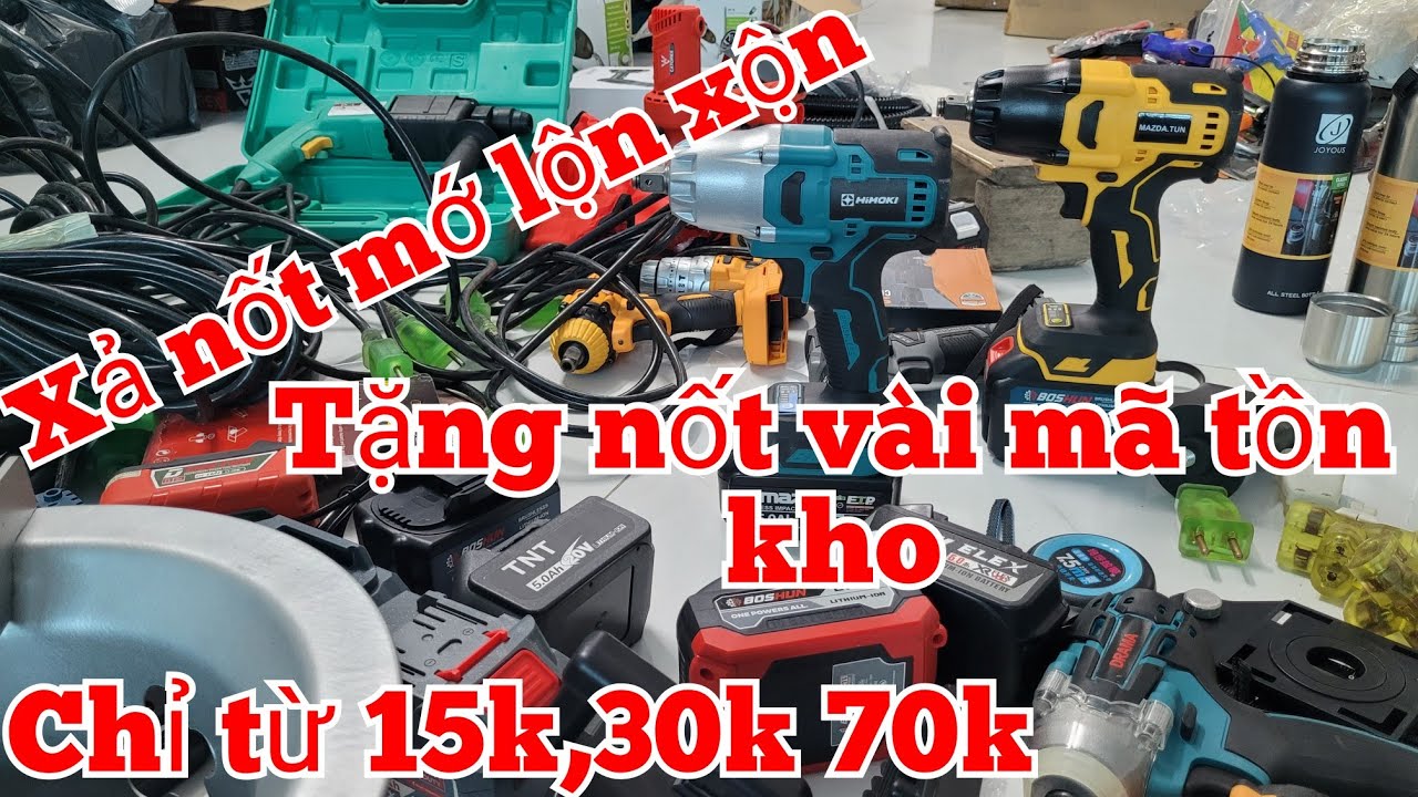 28 TẾT XẢ NỐT CHO AE VÀI MÃ MÁY TỒN KHO.TẶNG CHO HẾT.KHOAN PIN,PIN TRÂU,MÁY MÓC ,ĐỒ NGHỀ...SIÊU RẺ.
