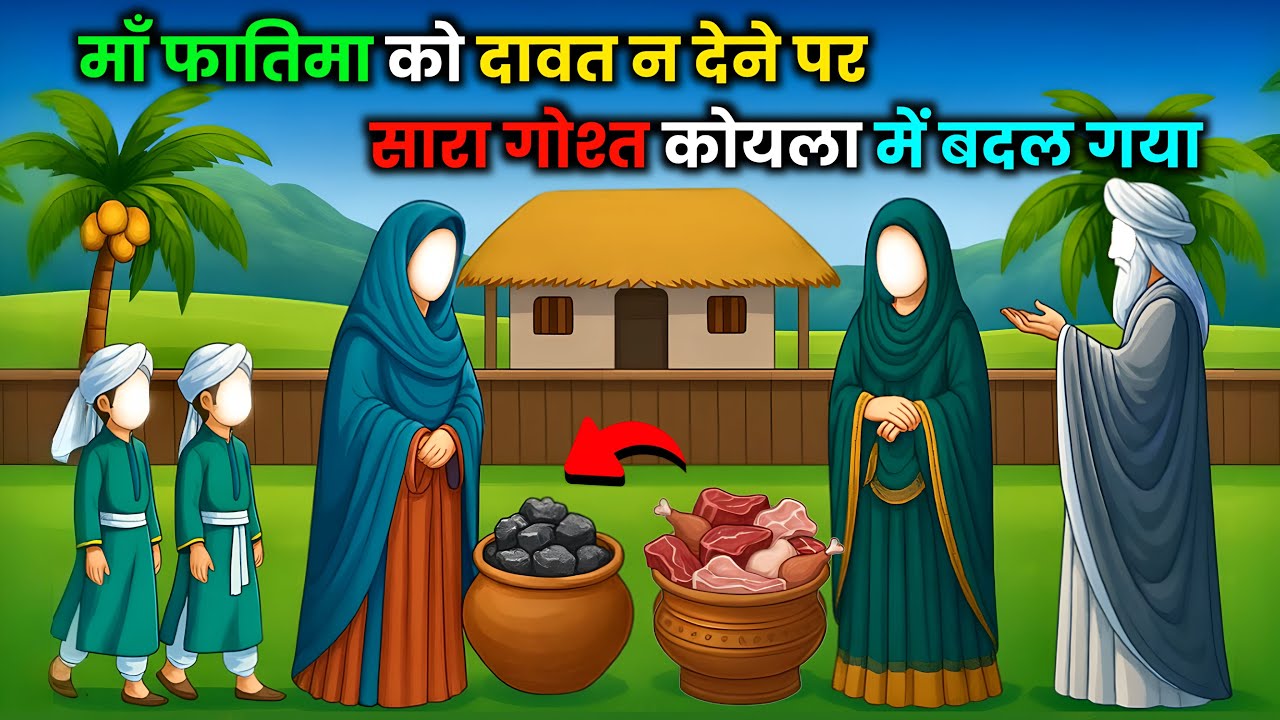 माँ फातिमा को दावत न देने पर सारा गोश्त कोयला में बदल गया | हजरत फातिमा की वाकिया | इस्लामी वाकिया