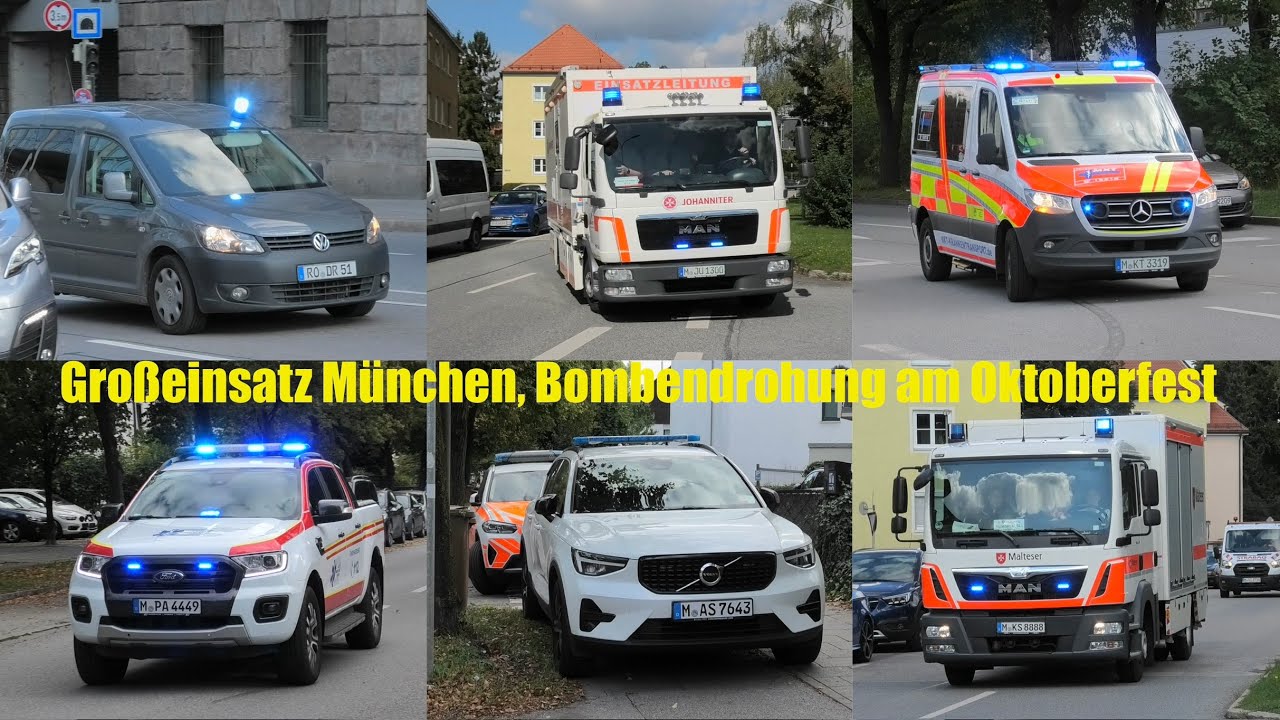 Einsatzfahrten Großeinsatz in München [Bombendrohung am Oktoberfest] [Wiesn 2025]