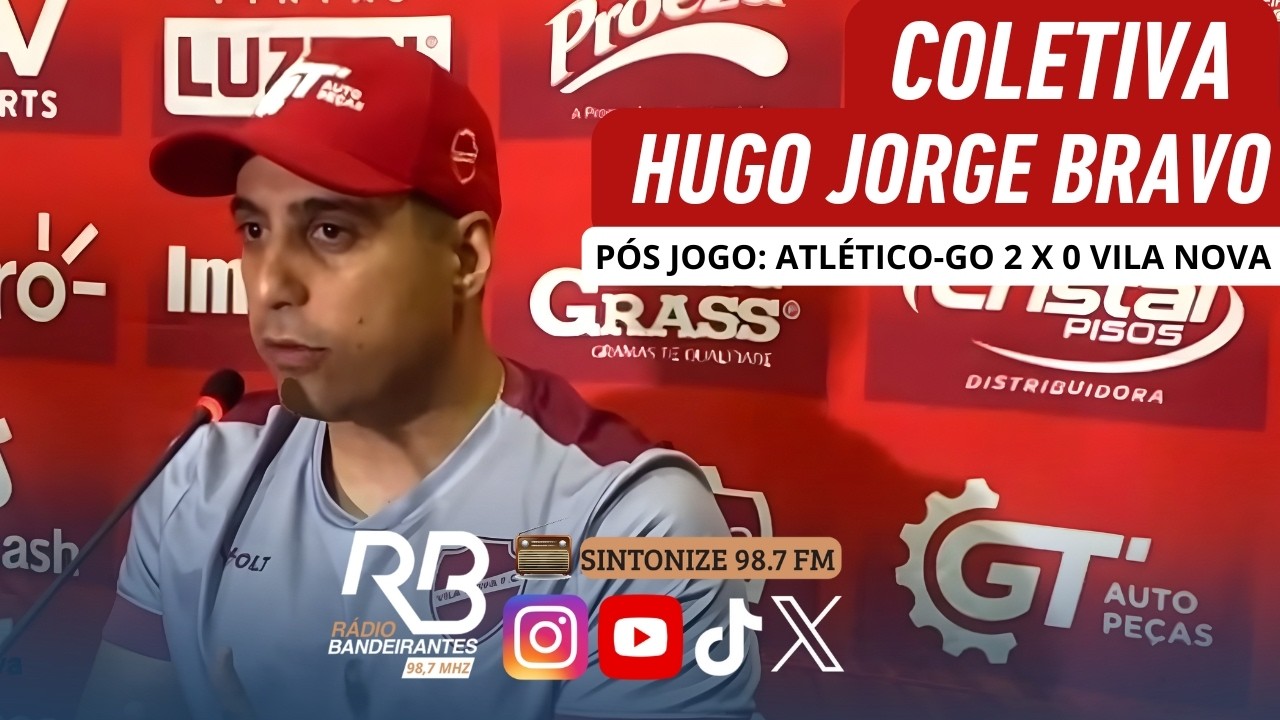 Coletiva de Hugo Jorge Bravo após Atlético 2 x 0 Vila Nova