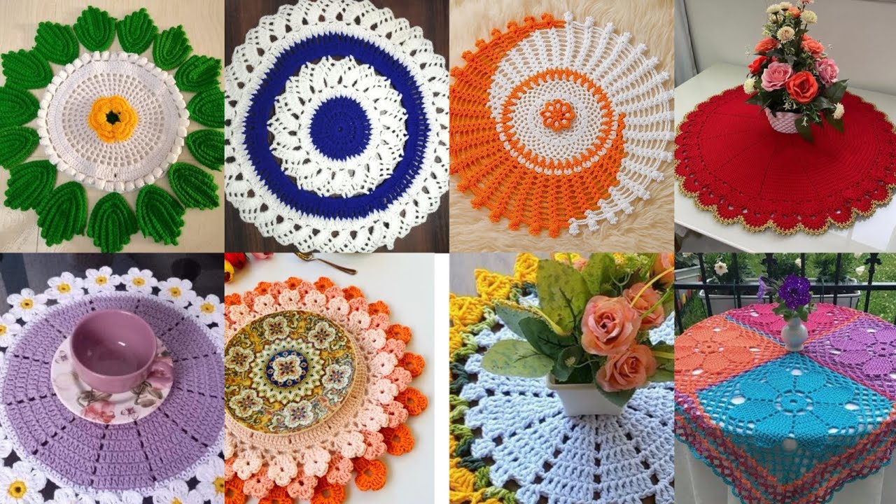 Beautiful and attractive crochet table runner and mats new design and patterns ideas 2026