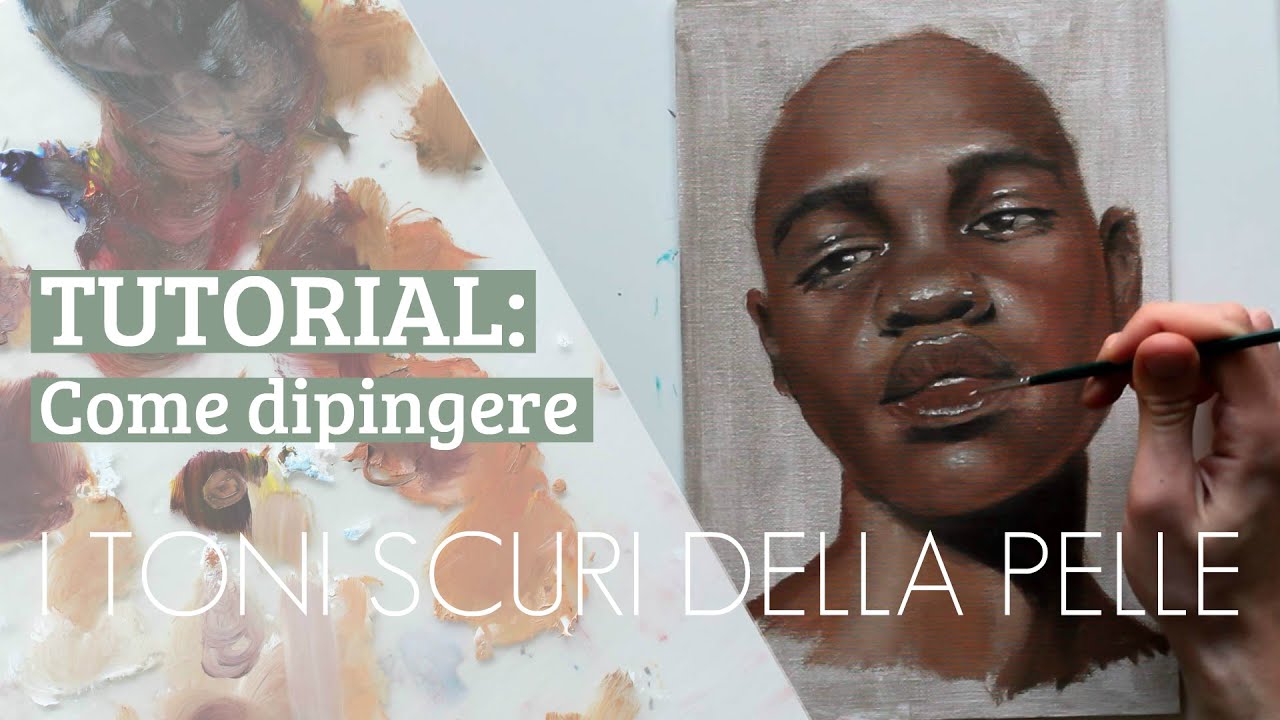 🎨COME DIPINGERE I TONI SCURI DELLA PELLE! (How to Paint Dark Skin Tones with Oil Painting)