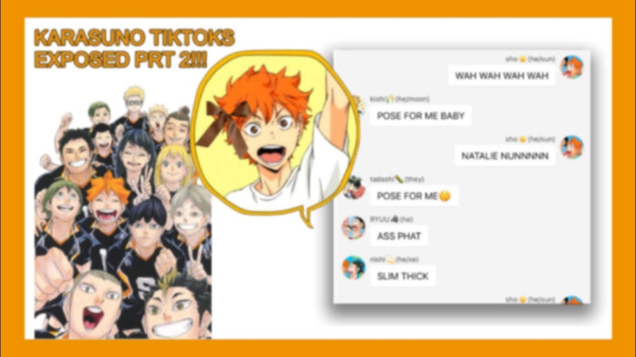 KARASUNO tiktoks exposed but its a DUMPSTER FIRE😃(Re-Upload!!) || poly ships || haikyuu text🏐‼️