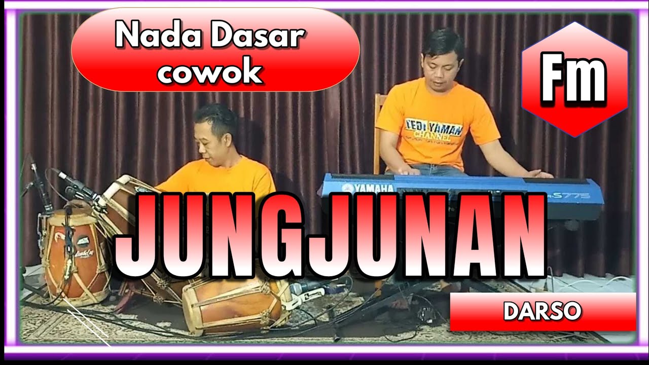 Jungjunan karaoke - H.darso nada cowok Fm versi tanjidor
