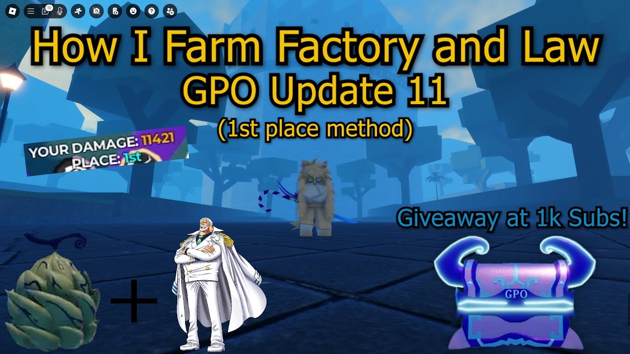 How I get 1st place in Factory | GPO Update 11