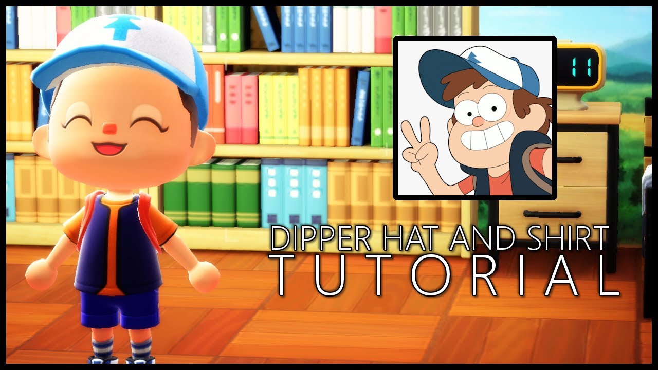 Dipper Outfit Tutorial (Gravity Falls) - Animal Crossing: New Horizons