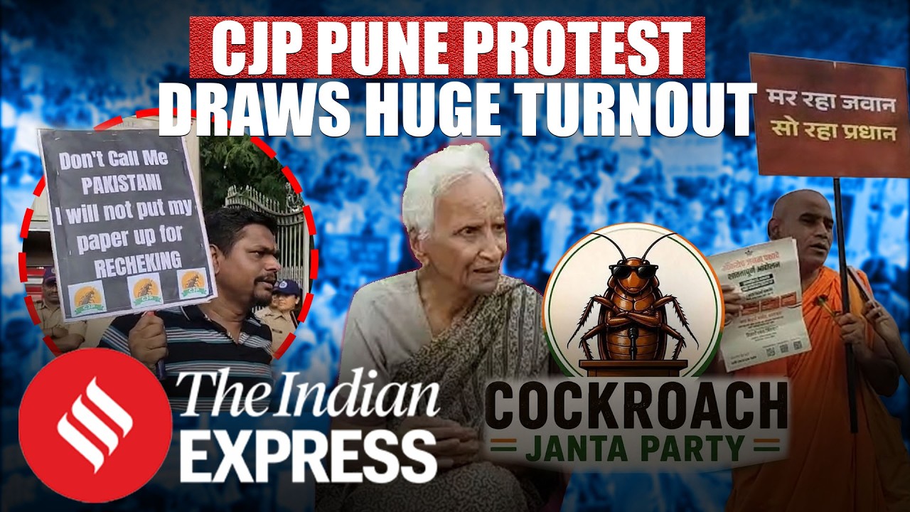 Scores Of Protesters Come In Support Of Cockroach Janta Party Movement