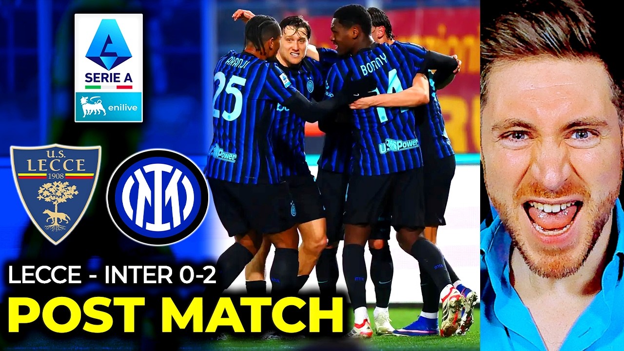 LECCE INTER 0-2 GRANDE PROVA di CHIVU, BASTONI e GRUPPO!