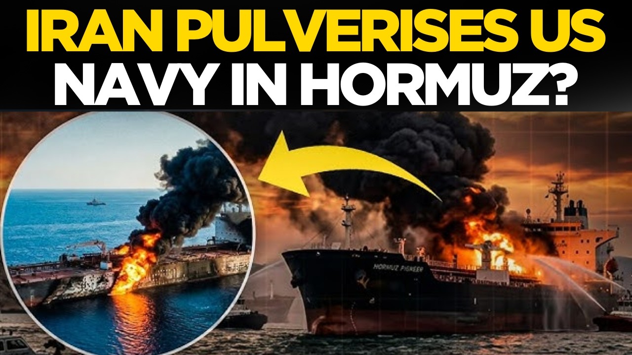 IRAN WAR ESCALATES! | LIVE: Strait of Hormuz Chaos | Cargo Ship Catches Fire After Projectile Strike