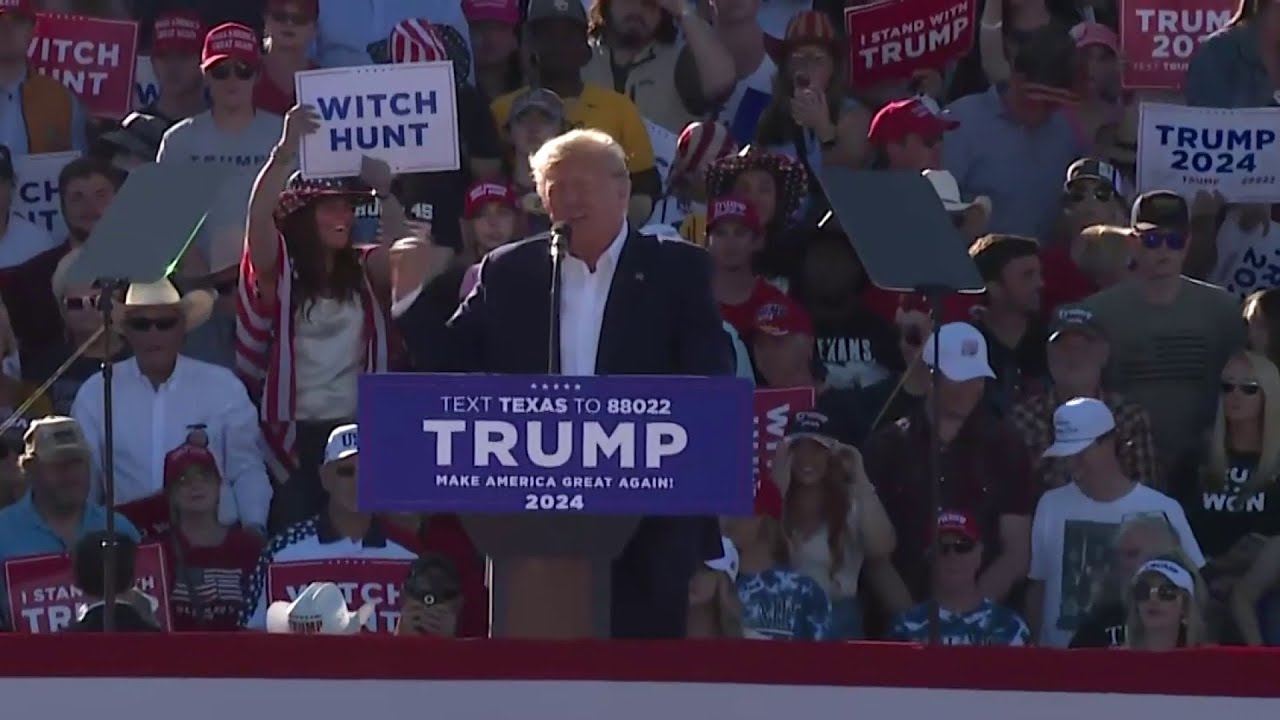 WATCH LIVE: Donald Trump host first 2024 presidential campaign rally in Waco