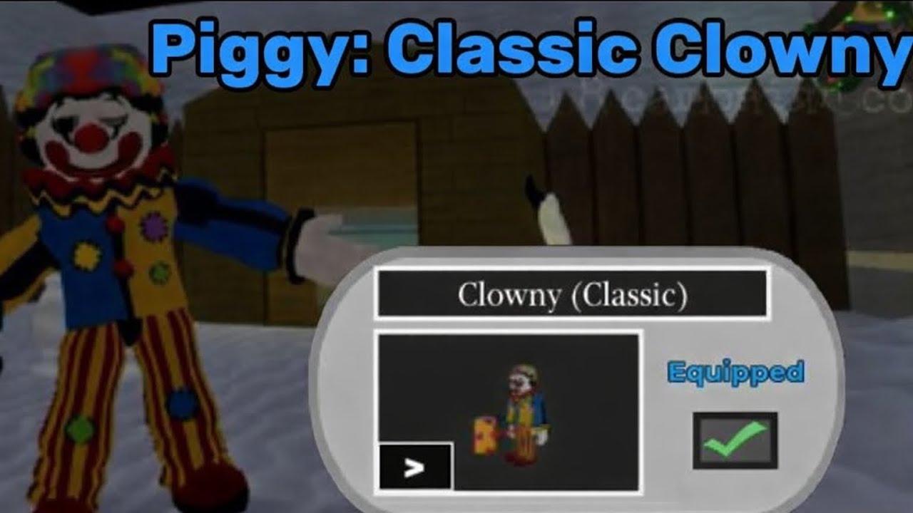 Geting the NEW classic clowny skin in piggy