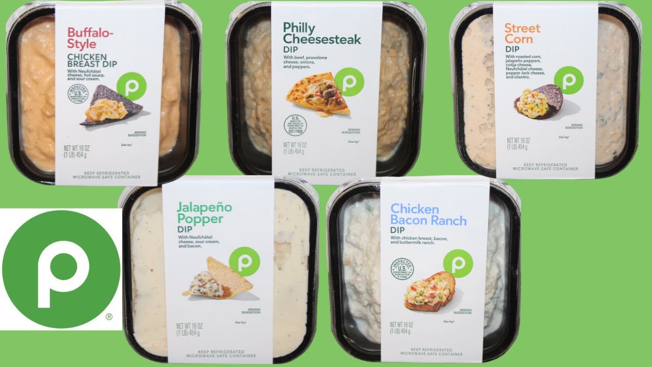 Publix Dip: Buffalo Chicken, Philly Cheesesteak, Street Corn, Jalapeno Popper, Chicken Bacon Ranch