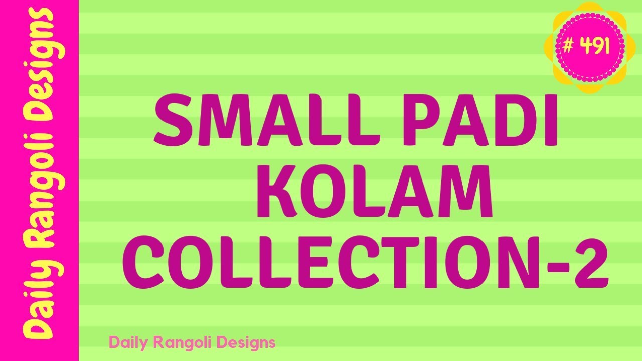 Small padi kolam collection - simple margali kolam - Margazhi kolam designs - easy rangoli art #491