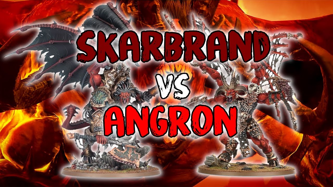 WHO IS THE MIGHTIEST SERVANT OF KHORNE? Angron Vs Skarbrand! | Warhammer 40k Head To Head!