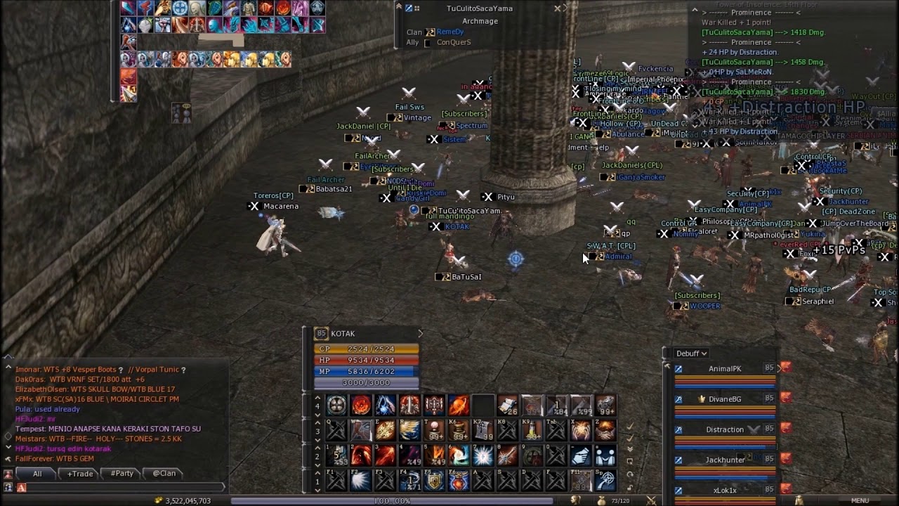 L2era  .   First Baium   .   Riding Archmage with Machete